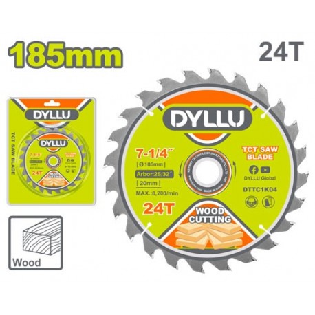 Диск по  дереву 185мм 24T DYLLU DTTC1K04