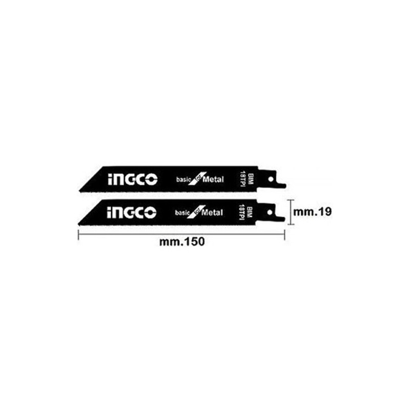 Комплект полотен для сабельной пилы по металлу INGCO SSB922EF