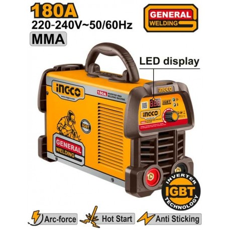 Инверторный сварочный аппарат 180A INGCO ING-MMA18059