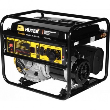 Генератор Huter DY8000L бензин 6.5 кВт 220 В