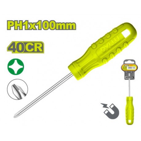 Отвертка крестовая PH1*100мм DYLLU DTSD4914