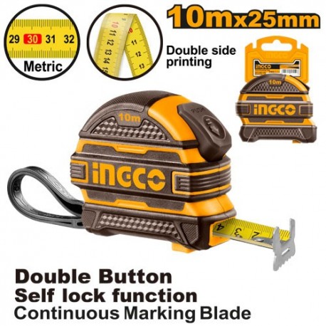 Рулетка 10м INGCO HSMT081025-1