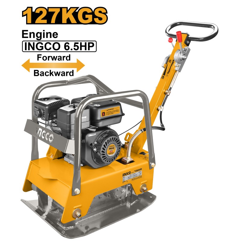 Виброплита бензиновая 6.5л.с. 127кг INGCO GCP125-2