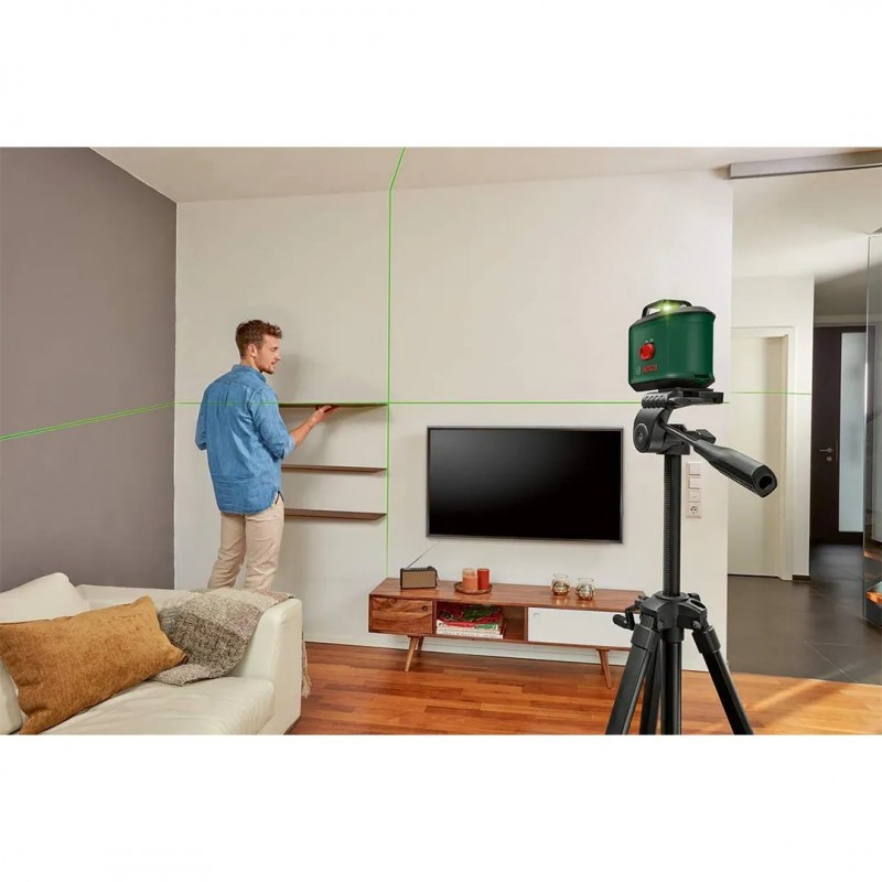 Лазерный нивелир со штативом Bosch UniversalLevel 360 зеленый...