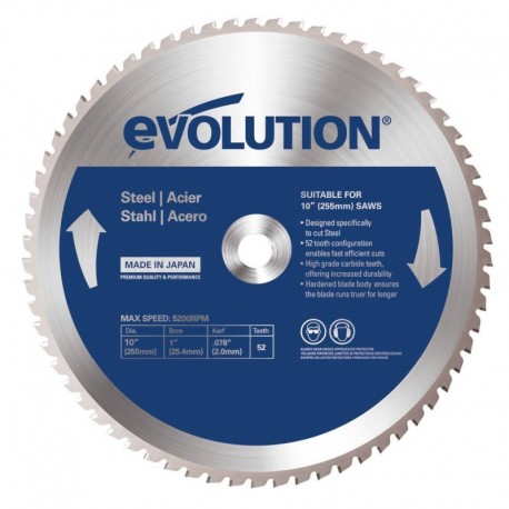 Диск по металлу Evolution 255мм M255TCT-52MS