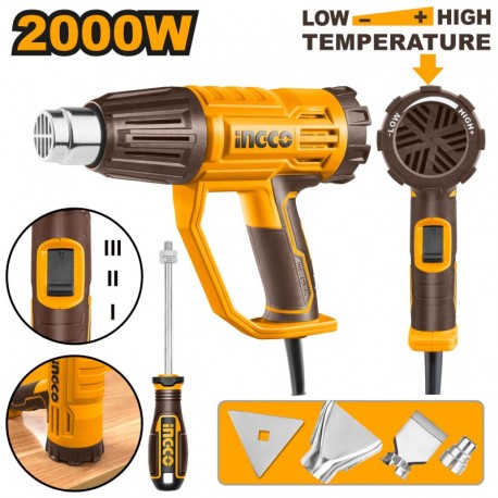 Фен индустриальный 2000Вт HG200047 INGCO