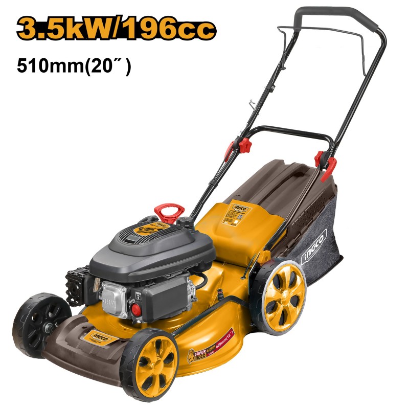 Бензиновая газонокосилка INGCO 4T 3.5kW 4.8HP GLM196201