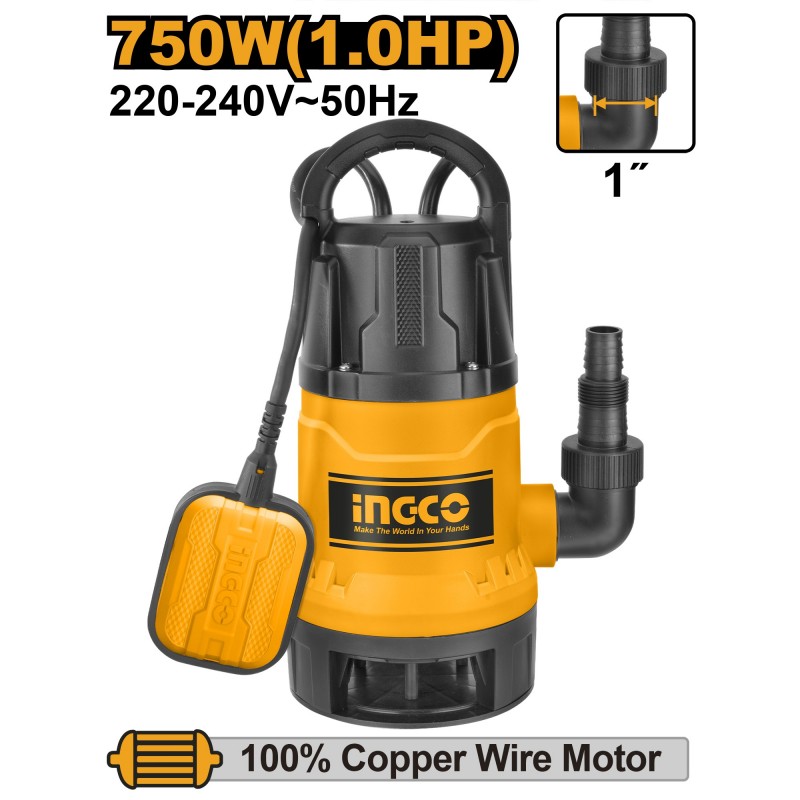 Насос дренажный 750Вт INGCO SPD7508