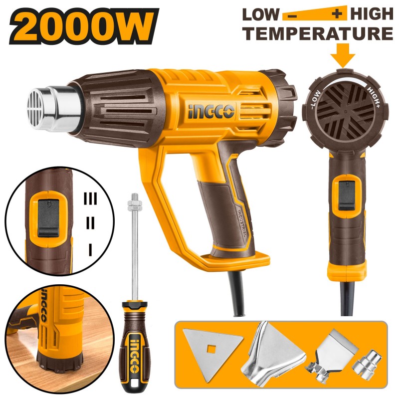 Фен индустриальный 2000Вт HG200047 INGCO