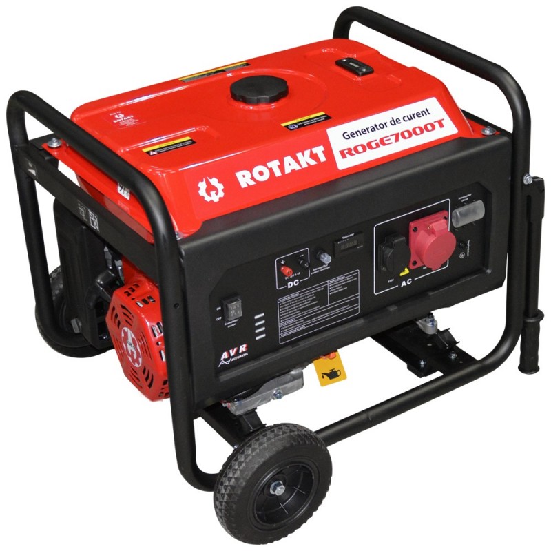 Генератор бензиновый Rotakt ROGE 7000T, 7 KW