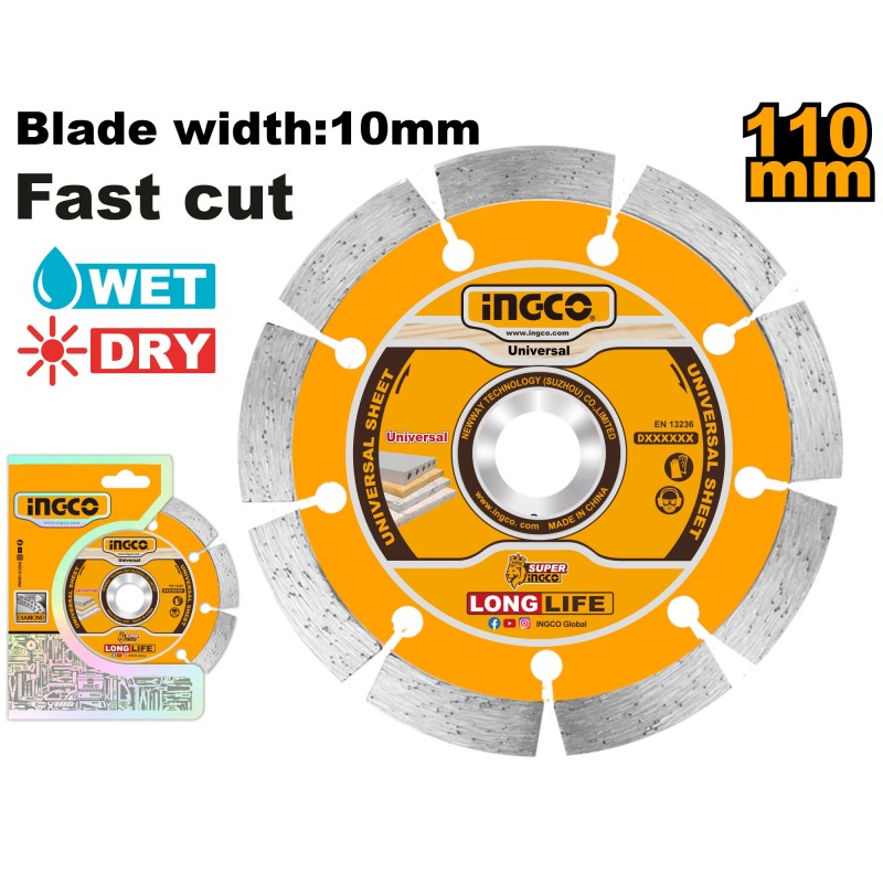 Диск алмазный 110мм INGCO DMD011102